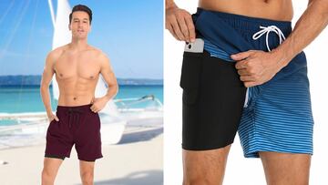 Bañador para hombre con forro sin malla en Amazon